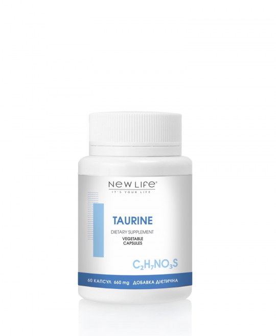 TAURINE | ТАУРИН | 60 РОСЛИННИХ КАПСУЛ У БАНОЧЦІ
